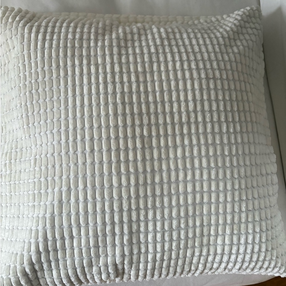Textured Off White Pillow Covers